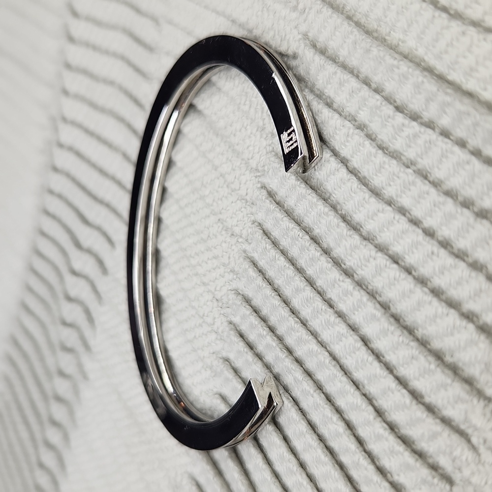5 for $25! Stella Valle N Initial Cuff Bracelet Silver Color
